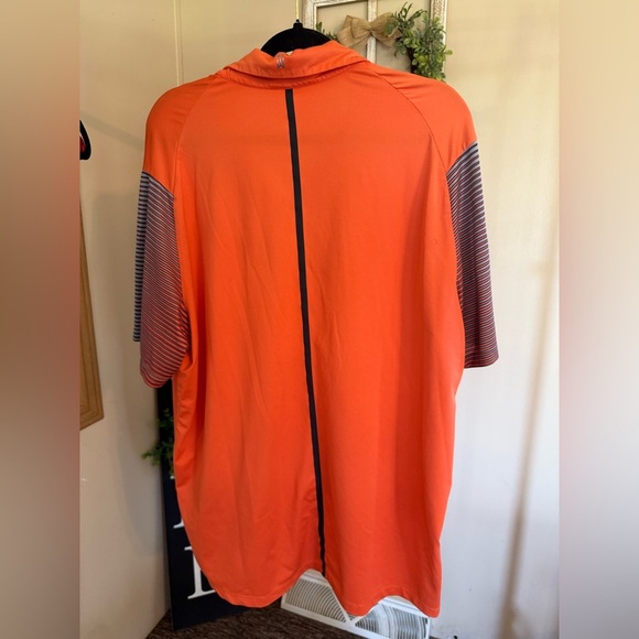 Nike Tiger Woods Collection Golf Polo Shirt Men’s Size XL Orange Dri-fit - Picture 2 of 6